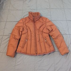 Xhilaration Women's Orange Puffer Down Jacket